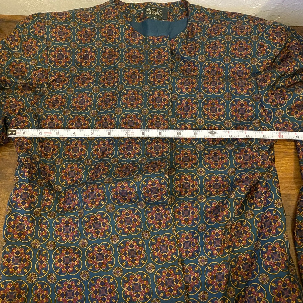 Vintage Alcott & Andrews jacquard jacket Size Small - Picture 7 of 7